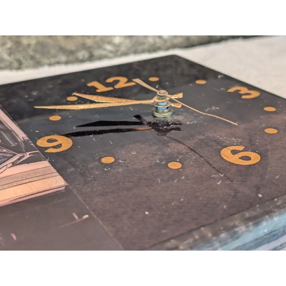 Vintage Matco Tools Pin-Up Girl Car Clock Works Tested!  Read